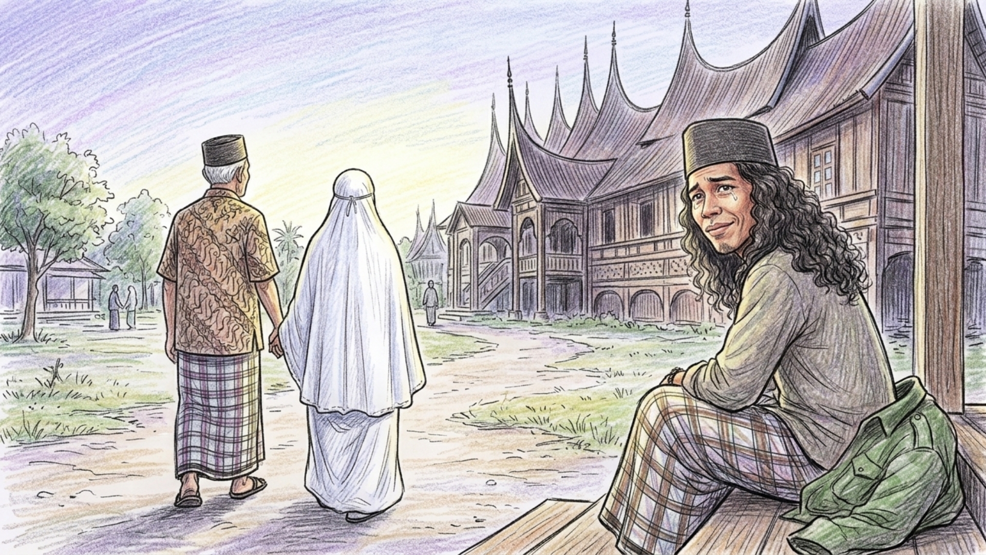Ayah dan Ibu Menempel di Puisi Seperti Stiker