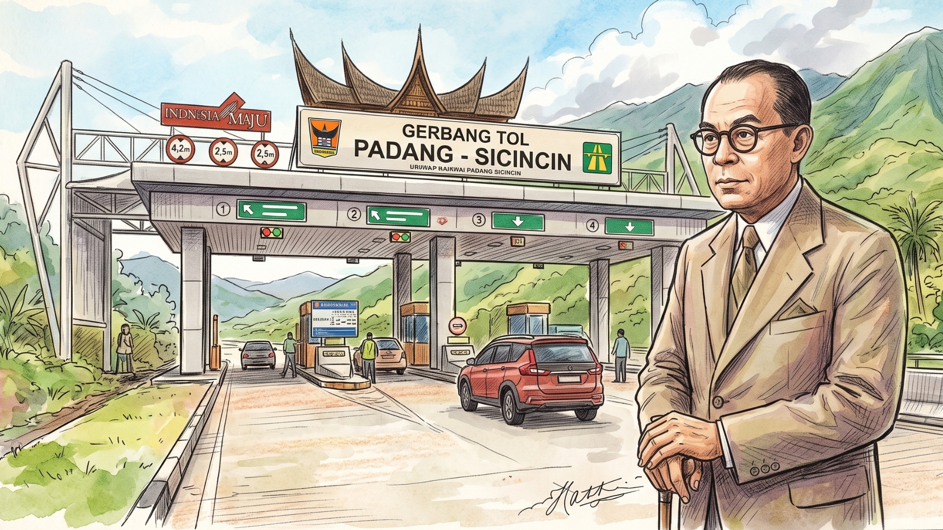 Membayangkan Hatta di Tengah Polemik Tol Sumbar